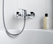 Aqualine 35 Nástěnná Vanová Baterie, Chrom