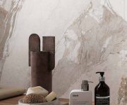 Dlažba jako kámen Bottega Blend White 120x280 Nat. Rett. - bílá