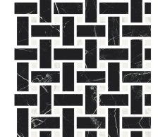 Fioranese Marmorea Port Laurent effect MOSAICO INTRECCIO 30x30 Luc. Rett.