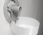 Aqualine Olmo Zásobník Na Toaletní Papír Max. ø 26cm, 265x280x130mm, Abs Bílá