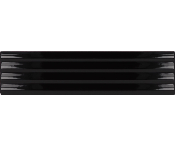 Obklad Equipe Costa Nova Onda Black 5x20 - černá