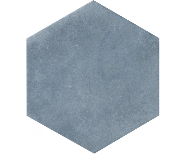 Dlažba jako beton CIR Materia Prima North Pole Esagona 24x27,7 - modrá