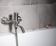 Sapho Minimal Nástěnná Vanová Baterie, Nerez Mat