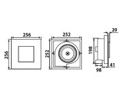 Sapho Tecto Stropní Ventilátor Axiální S časovačem, 20w, Potrubí 100mm, Bílá