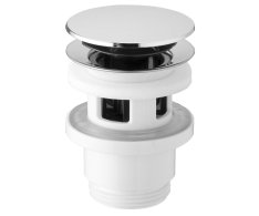 Bruckner Umyvadlová Výpust 5/4“, Click-clack, Velká Zátka, 32-52mm, Abs/chrom