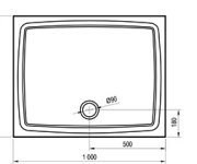 Sprchová vanička Gigant Pro Flat - Vanička Gigant Pro Flat 120x90 XA03G711010