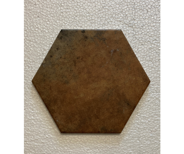 Retro dlažba Elios Terre Etrusche Marche Esagona 25x22 - hnědá