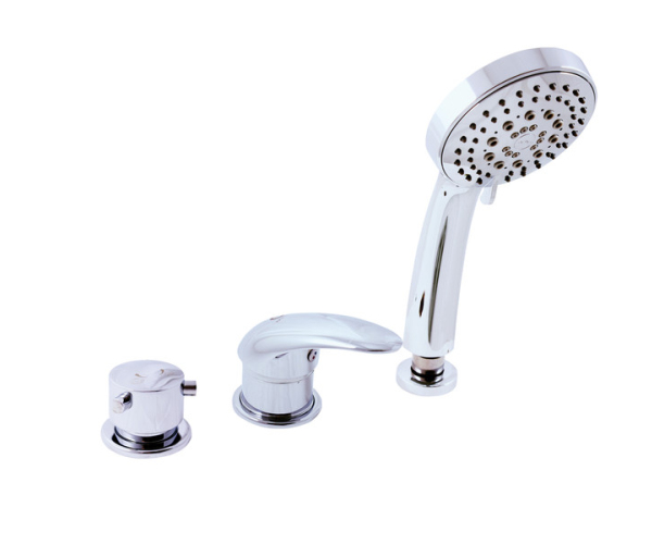 Vanová baterie 3-otvorová DUNAJ Chrom 3/8" D475.0P