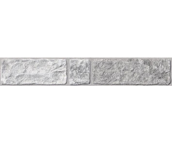 Dekor jako kámen Sichenia Pavé Delle Alpi Quarzo Grigio Muretto 10x60 Rett. - šedá