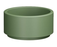 Kerasan Oke Keramické Umyvadlo Na Desku, ø 30cm, Verde Mat
