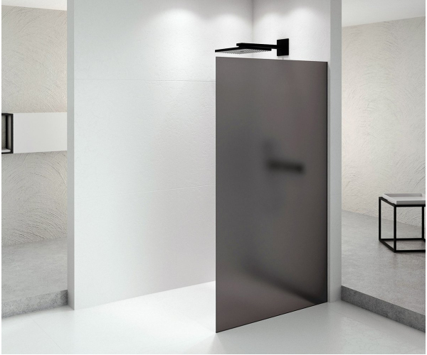 Polysan Architex Black Matt Sprchová Zástěna 662mm, Kouřové Matné Sklo
