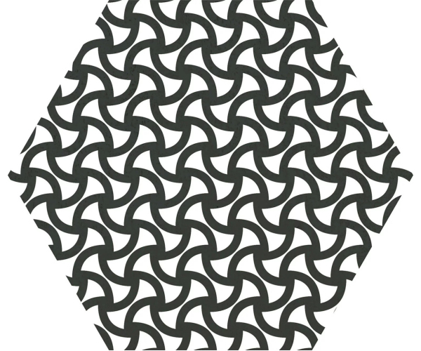 Dlažba jako kámen Codicer Moma White Hex 25