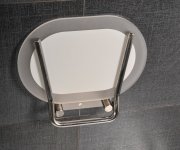 Sprchové sedátko Chrome - Sedátko Chrome, nerez/clear B8F0000029