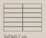 Mozaika Vogue System Interni Giada Rete 5x20 (30x40) - zelená