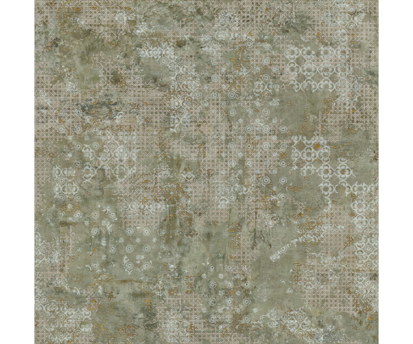 Vzorovaná dlažba Aparici Rug Green 100x100 Nat. Rett.
