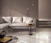 Dlažba jako mramor Flaviker Supreme Golden Calacatta Lux+ 60x120 - bílá
