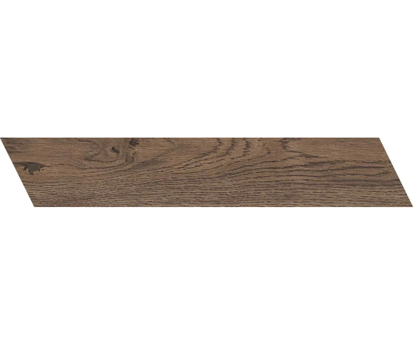 Dlažba jako dřevo Flaviker Four Seasons Chocolate Chevron 7,5x40,7 NAT - hnědá