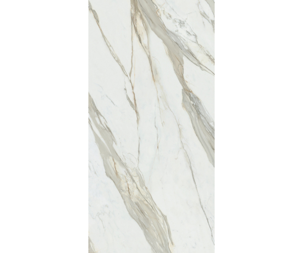 Dlažba jako mramor Mirage Jewels 2.0 Calacatta Gold CP02 60x120 Luc. Rett - bílá