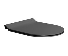 Gsi Wc Sedátko, Slim, Soft Close, Quick Release, černá Mat/chrom