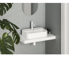 Umyvadlo Ceramic Slim Shelf R - Umyvadlo Ceramic Slim Shelf R 55, s otvorem pro baterii, s
