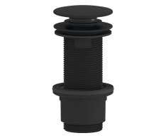Sapho Umyvadlová Výpust 5/4“, Click-clack, Velká Zátka, 10-80mm, Abs/černá Mat