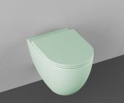 Isvea Infinity Závěsná Wc Mísa, Rimless, 36,5x53cm, Zelená Mint