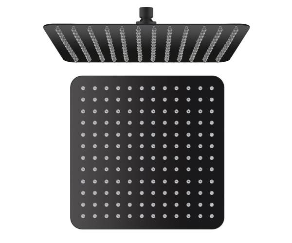 Sapho Slim Hlavová Sprcha, 300x300mm, černá Mat