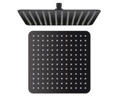 Sapho Slim Hlavová Sprcha, 300x300mm, černá Mat