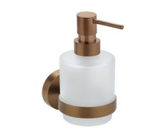 Sapho X-round Copper Dávkovač Mýdla 200ml, Mléčné Sklo, Měď Mat