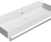 Gsi Kube X Keramické Umyvadlo 120x47cm, Broušená Spodní Hrana, Bez Otvoru, Bílá Mat
