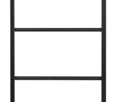 Sapho Ska Nástěnný Sušák Ručníků 450x1150x100mm, černá Mat