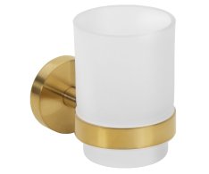 Sapho X-round Gold Sklenka, Mléčné Sklo, Zlato Mat