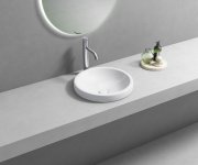 Aqualine Rola Keramické Umyvadlo Zápustné, Průměr 41cm, Bílá