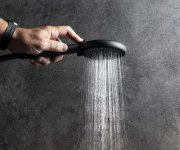 Sapho Ruční Masážní Sprcha, 3 Režimy Sprchování + Režim Oplach, Silikon Trysky, Průměr 120mm, Abs/černá Mat
