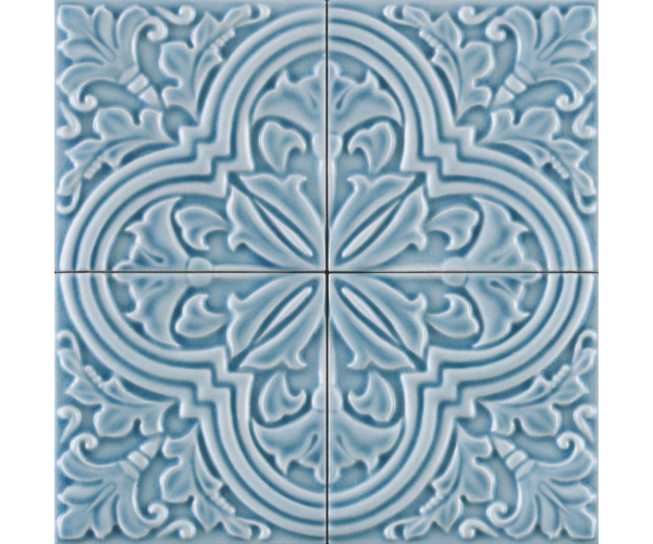 Retro dekor Grazia Formelle Algarve Cielo 13x13 - modrá