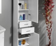Aqualine Zoja/keramia Fresh Skříňka Vysoká 35x184x29cm, Bílá