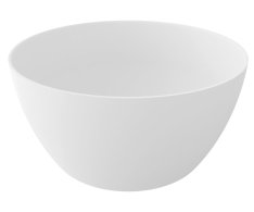 Polysan Avelor Volně Stojící Vana Litý Mramor ø115x55cm, Bílá Mat