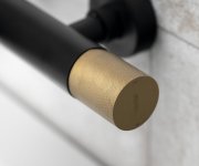 Sapho Ultratap Nástěnná Vanová Baterie, černá Mat/zlato Mat