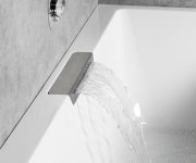 Polysan Cascata R Monolith Obdélníková Vana 180x80x60cm, Kaskáda Nerez