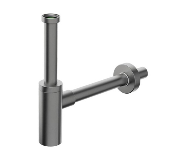 Bonomini Inoxmater Umyvadlový Sifon 5/4", Odpad 32mm, Nerez/gun Metal
