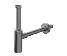 Bonomini Inoxmater Umyvadlový Sifon 5/4", Odpad 32mm, Nerez/gun Metal