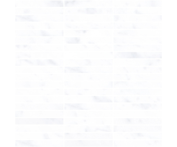 Mozaika jako mramor 41zero42 Italic Carrara Mosaic 30x30 - bílá