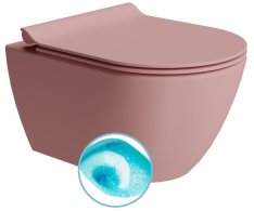 Gsi Pura Závěsná Wc Mísa, Swirlflush, 36x50cm, Blush Dual-mat