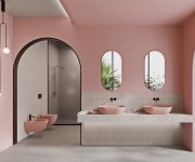 Gsi Pura Bidet Závěsný, 36x55cm, Blush Mat