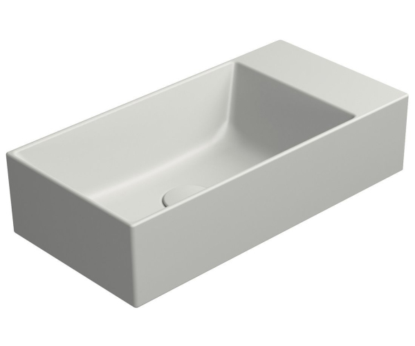 Gsi Kube X Keramické Umývátko 50x25cm, Broušená Spodní Hrana, Bez Otvoru, Pravé/lev