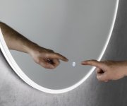 Sapho Viso Kulaté Zrcadlo S Led Osvětlením ø 80cm, Senzor, 2700-6500k