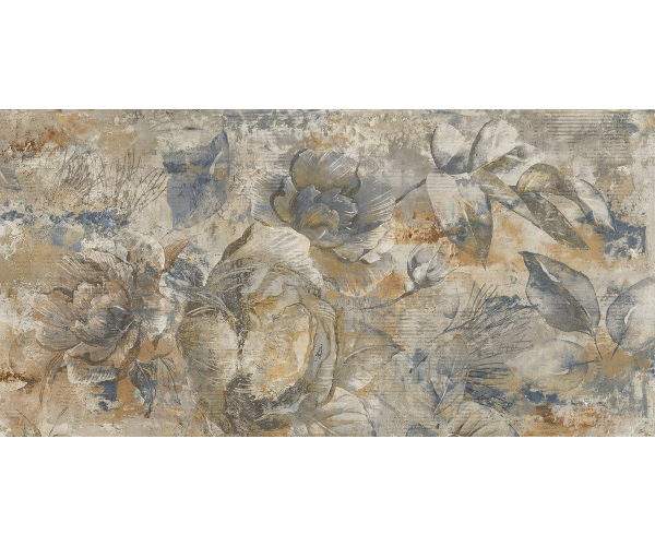 Květinová dlažba Del Conca Deco Studio Botanical 60x120 Rett.