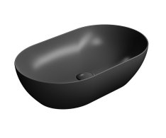 Gsi Pura Keramické Umyvadlo Na Desku 60x37cm, černá Mat