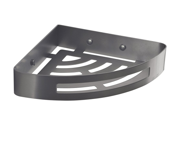 Gedy Smart Rohová Polička Do Sprchy, 210x45x210mm, Gun Metal
