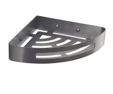 Gedy Smart Rohová Polička Do Sprchy, 210x45x210mm, Gun Metal